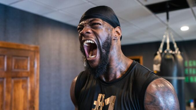 “I've always wanted to be the unified undisputed heavyweight champion of the world. That's my mission, and I won't rest or retire until I accomplish that,” said Deontay Wilder. (Ryan Hafey/Premier Boxing Champions) 