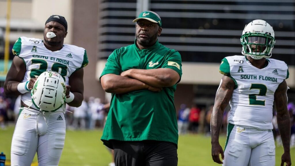 Shaun King, one of the most decorated football players in Tulane University history, now coaches quarterbacks and running backs at the University of South Florida.