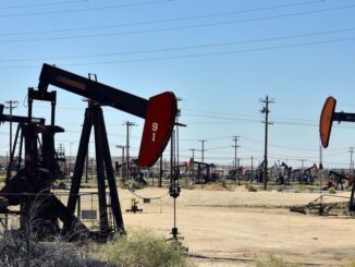 The California division of the Bureau of Land Management said it manages nearly 600 producing oil and gas leases covering more than 200,000 acres and 7,900 usable wells, like the one pictured above. On Aug. 16, the Department of the Interior said it would resume the bureau’s leasing program while it appealed a suit filed by more than a dozen state attorney generals over the government’s recent pause. (Bureau of Land Management)