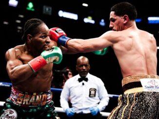 strongShawn Porter (left) overcame an injured left hand to win the WBC’s vacant welterweight crown by unanimous decision over two-division champion Danny Garcia in 2018. (Amanda Westcott/SHOWTIME)/strong