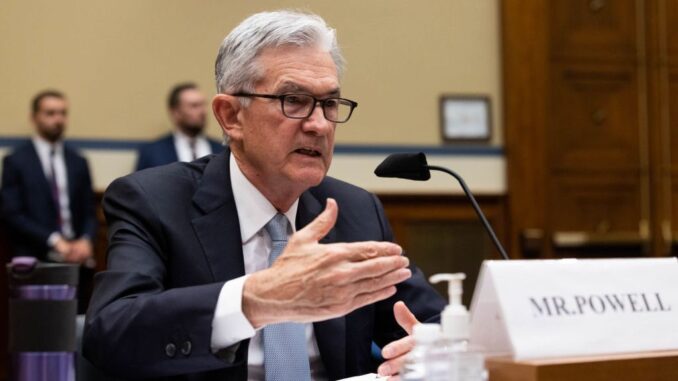 Jerome Powell, the chairman of the Federal Reserve Board, has painted a positive view of the economy. (Graeme Jennings-Pool/Getty Images)