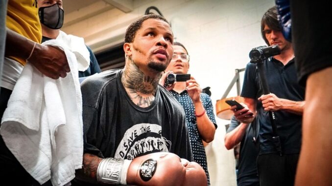 Three-division champion Gervonta Davis (center) has knocked out past and current champions Leo Santa Cruz, Mario Barrios, Jose Pedraza, Yuriorkis Gamboa, Jesus Cuellar and Hugo Ruiz, as well as previously unbeaten Liam Walsh and Francisco Fonseca. (Mayweather Promotions)